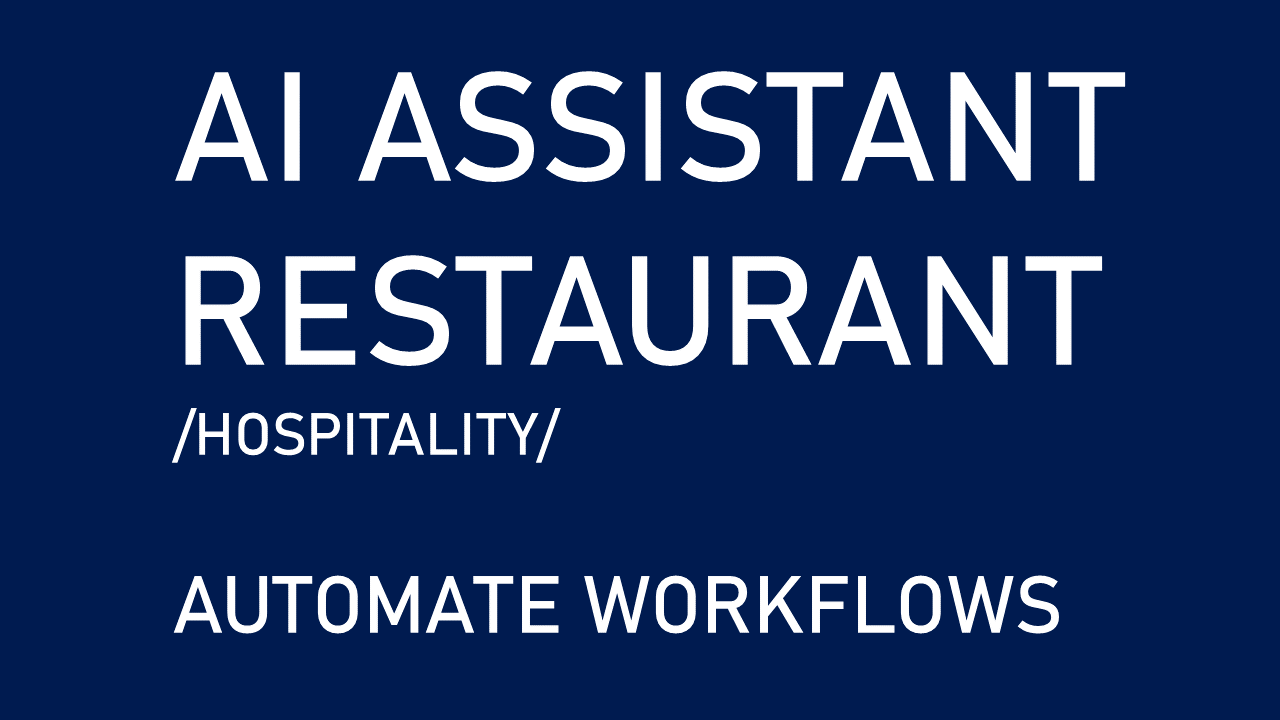 AI-powered Assistant for Restaurants