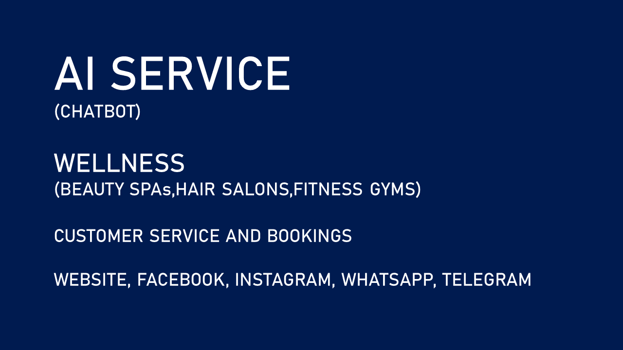 AI Service for Wellness (Spas/Salons/Fitness Centers)