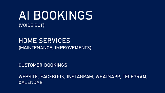 AI Bookings for Home Services (Maintenance/Improvements)