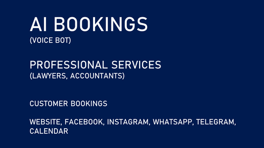 AI Bookings for Professional Services (Lawyers/Accountants)