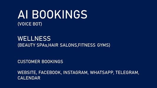 AI Bookings for Wellness (Spas/Salons/Fitness Centers)